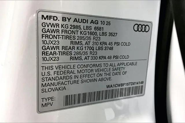 2026 Audi SQ8 Prestige TFSI quattro Tiptronic