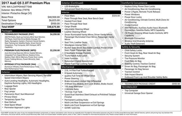2017 Audi Q5 2.0T Premium 2017 Audi Q5 2.0T Premium