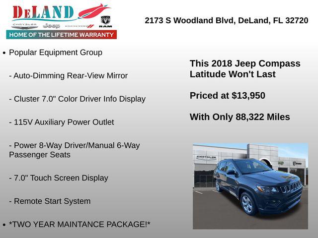 2018 Jeep Compass Latitude FWD 2018 Jeep Compass Latitude FWD