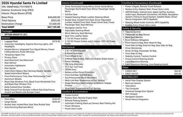 2026 Hyundai Santa Fe Limited