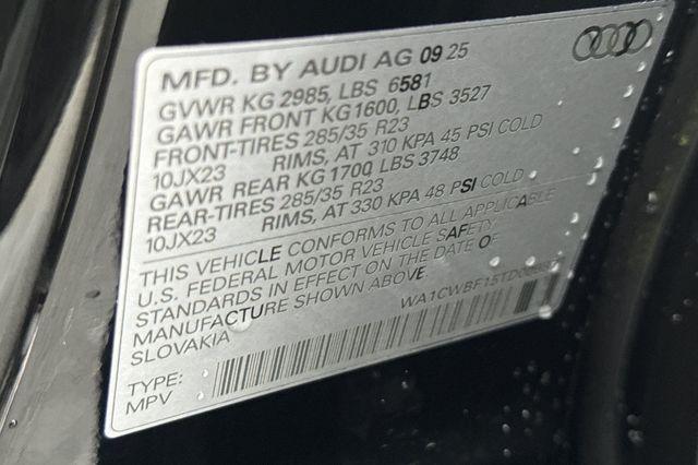 2026 Audi SQ8 Prestige TFSI quattro Tiptronic