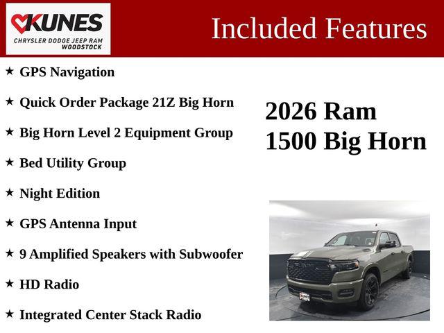2026 RAM Ram 1500 RAM 1500 BIG HORN CREW CAB 4X4 57 BOX