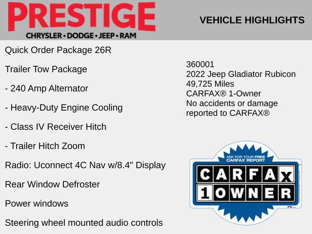 2022 Jeep Gladiator Rubicon 4x4