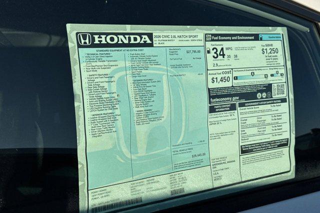 2026 Honda Civic Sport