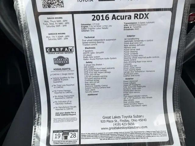 2016 Acura RDX Base