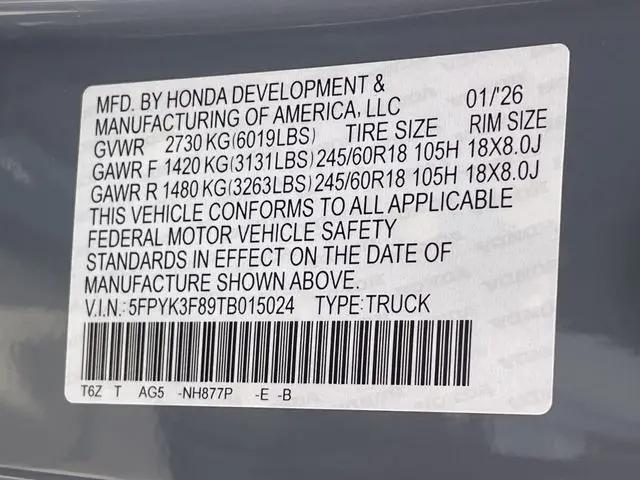 2026 Honda Ridgeline Black Edition