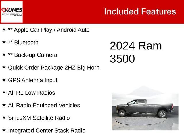 2024 RAM 3500 Big Horn Crew Cab 4x4 8 Box