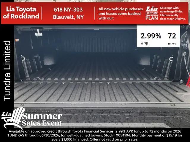2026 Toyota Tundra Limited CrewMax 6.5' Bed