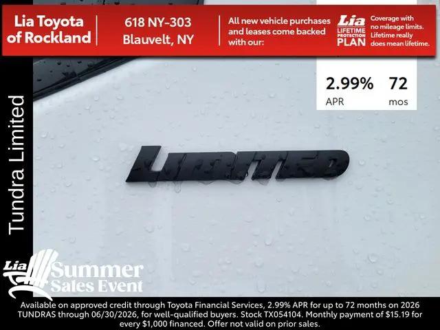 2026 Toyota Tundra Limited CrewMax 6.5' Bed