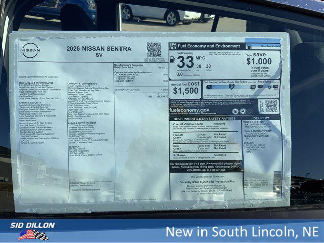 2026 Nissan Sentra SV