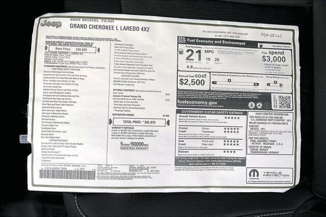 2025 Jeep Grand Cherokee L Laredo 4x2