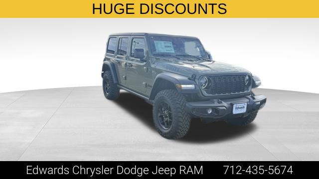 2026 Jeep Wrangler 4-Door Willys 4x4 for sale in Council Bluffs, IA