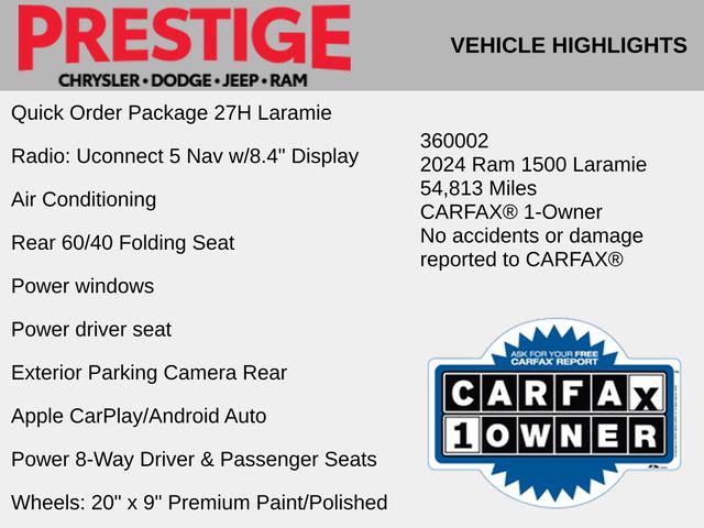 2024 RAM 1500 Laramie Crew Cab 4x2 57 Box