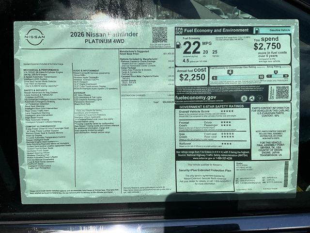2026 Nissan Pathfinder Platinum