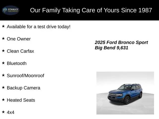 2025 Ford Bronco Sport Big Bend