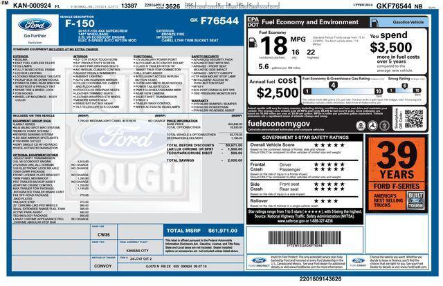 2016 Ford F-150 LARIAT