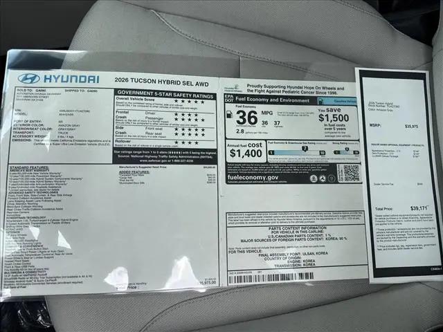 2026 Hyundai Tucson Hybrid SEL