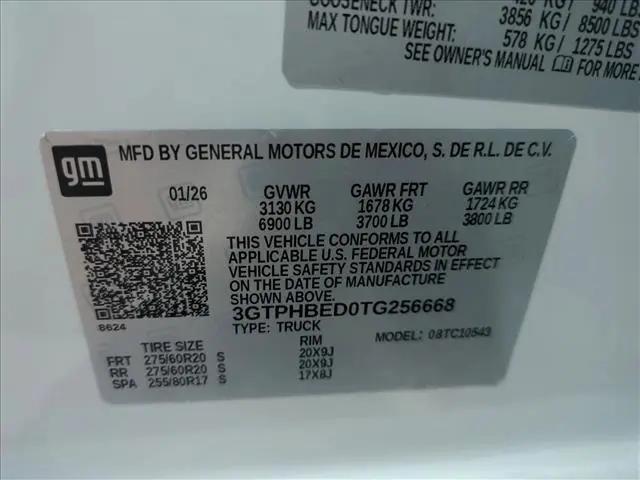 2026 GMC Sierra 1500 Crew Cab, Short Bed, SLE, RWD