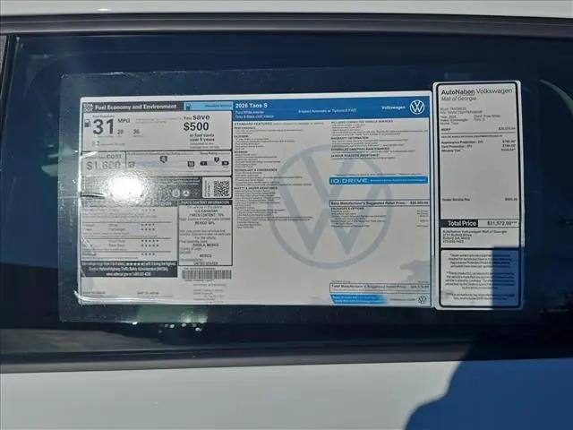 2026 Volkswagen Taos S