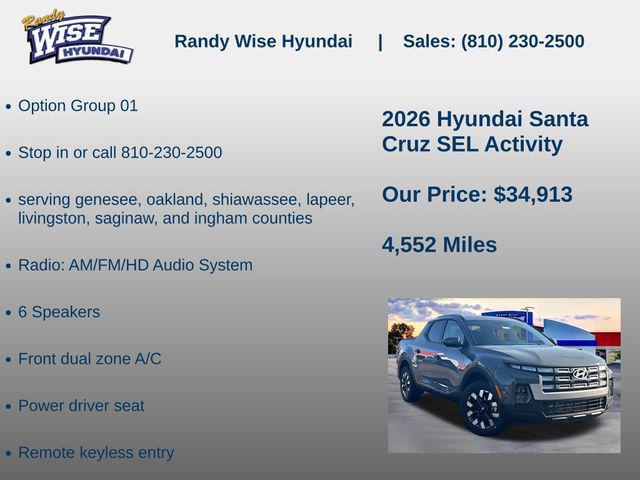2026 Hyundai Santa Cruz SEL Activity