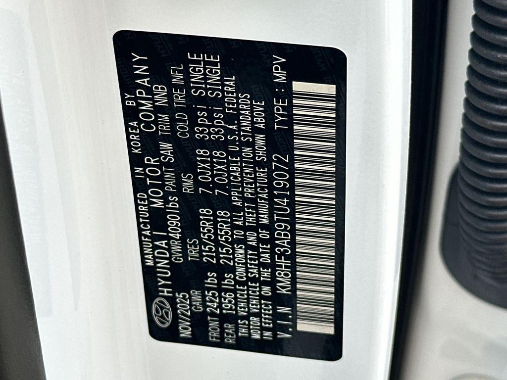 New 2026 White Hyundai SEL Sport FWD image 33