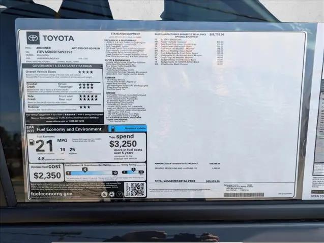 2026 Toyota 4Runner TRD Off Road Premium