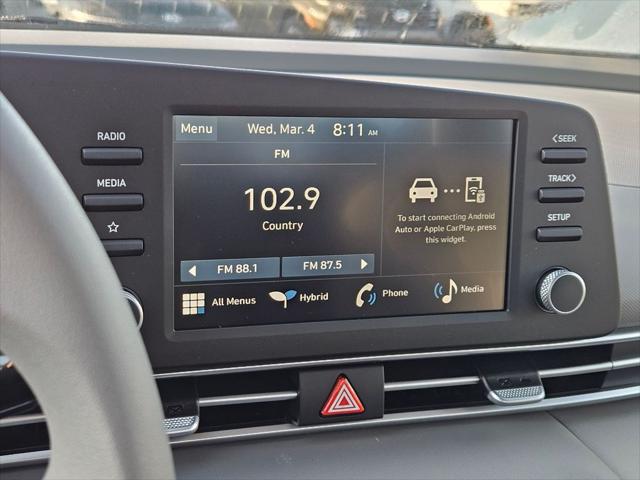 2026 Hyundai Elantra Hybrid Blue