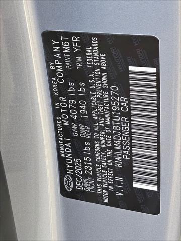 2026 Hyundai Elantra Hybrid Blue