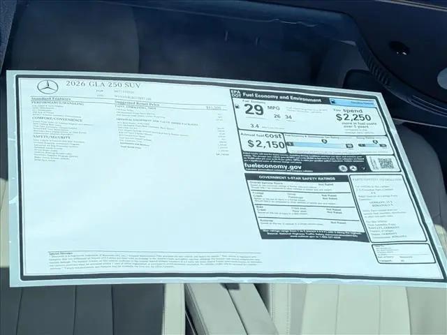 2026 Mercedes-Benz GLA-CLASS 4MATIC