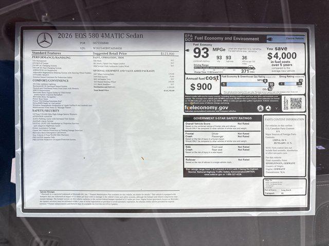 2026 Mercedes-Benz EQS 580 4MATIC