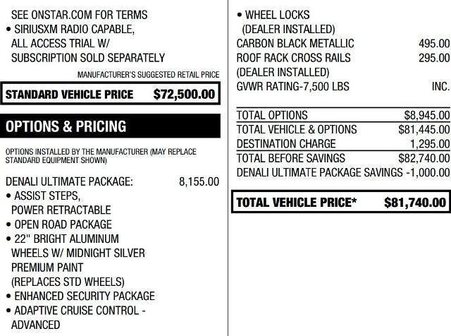 2020 GMC Yukon XL 4WD Denali