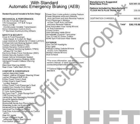 2018 Nissan Altima 2.5 SL