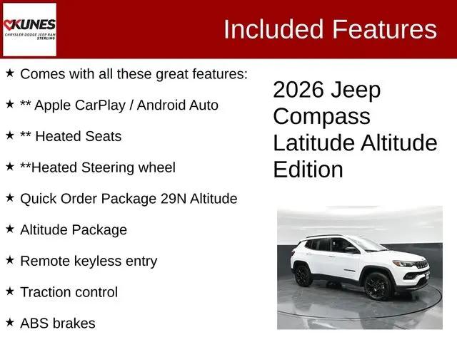 2026 Jeep Compass Latitude Altitude