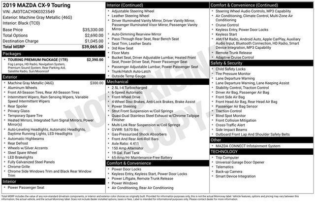 2019 Mazda CX-9 Touring