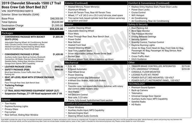 2019 Chevrolet Silverado 1500 LT Trail Boss