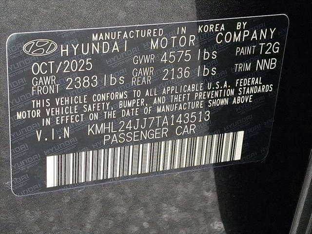 2026 Hyundai Sonata Hybrid Blue