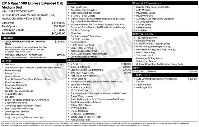 2016 RAM 1500 Express