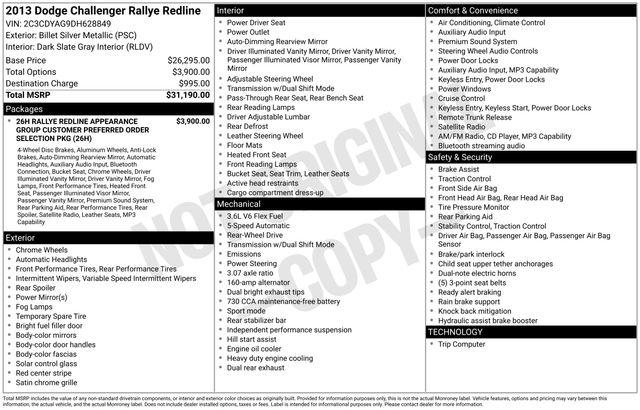 2013 Dodge Challenger Rallye Redline