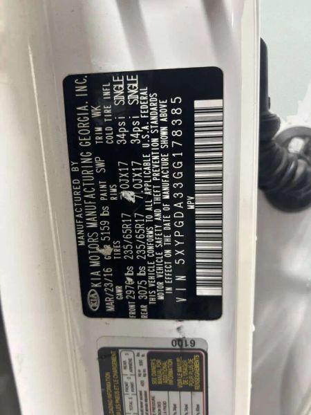 2016 Kia Sorento 2.4L LX