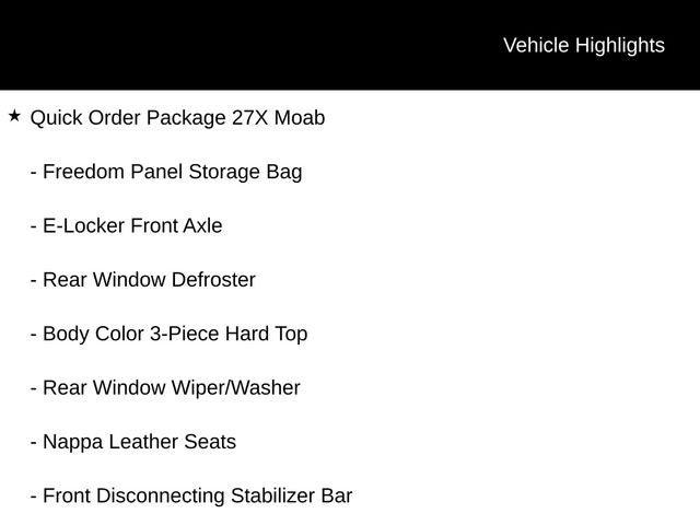 2026 Jeep Wrangler WRANGLER 4-DOOR MOAB 392 2026 Jeep Wrangler WRANGLER 4-DOOR MOAB 392