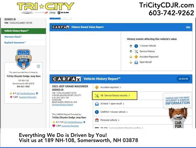 2022 Wagoneer Grand Wagoneer Series III 4x4
