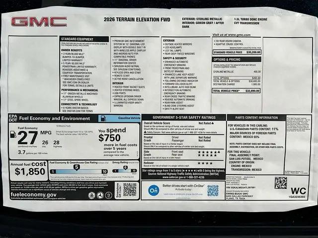 2026 GMC Terrain FWD Elevation