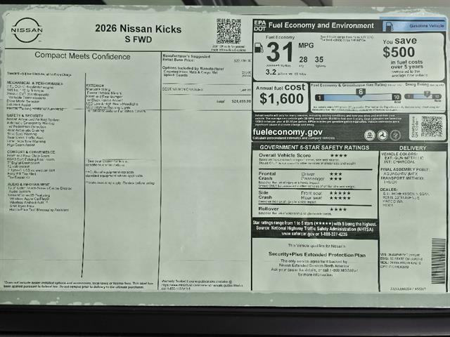 2026 Nissan Kicks S
