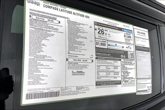 2026 Jeep Compass Latitude Altitude