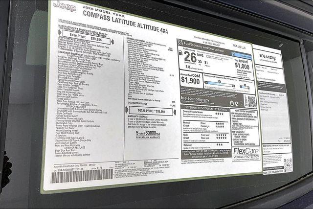 2026 Jeep Compass Latitude Altitude