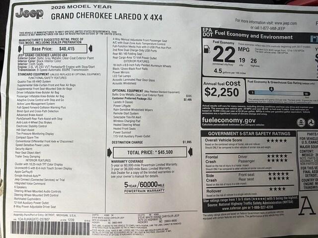 2026 Jeep Grand Cherokee Altitude 4x4