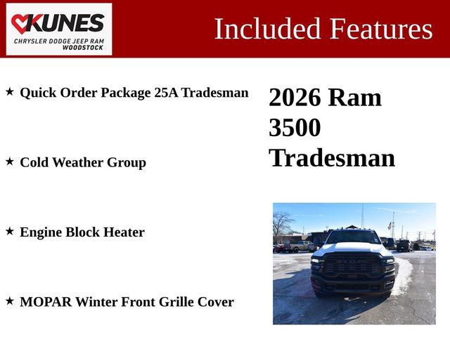 2026 RAM Ram 3500 Chassis Cab RAM 3500 TRADESMAN CREW CAB CHASSIS 4X4 60 CA