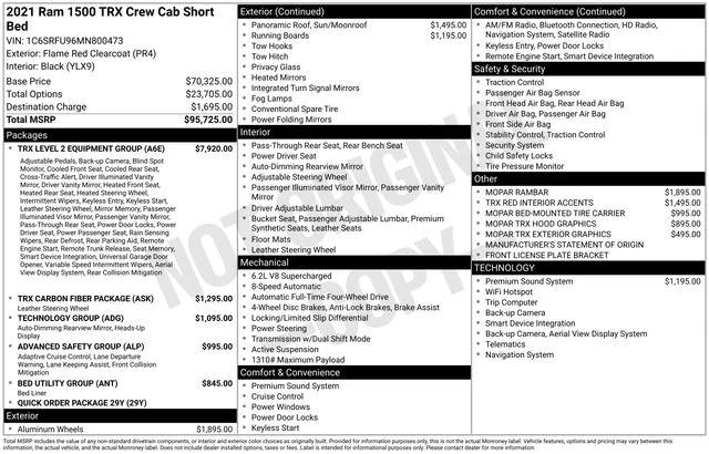 2021 RAM 1500 TRX Crew Cab 4x4 57 Box
