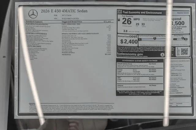 2026 Mercedes-Benz E 450 4MATIC