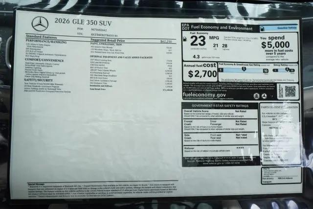 2026 Mercedes-Benz GLE GLE 350 GLE 350